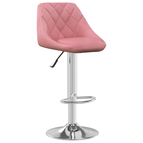 vidaXL Barhocker 2 Stk. Rosa Samt