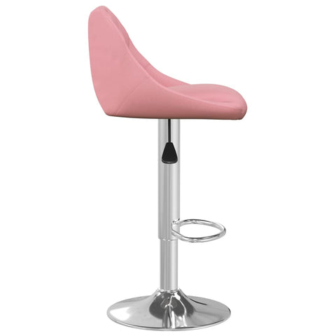 vidaXL Barhocker 2 Stk. Rosa Samt