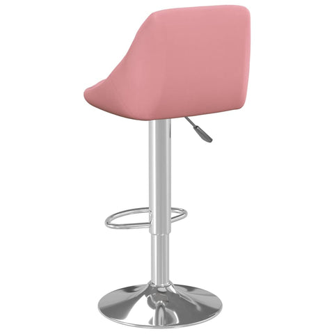 vidaXL Barhocker 2 Stk. Rosa Samt