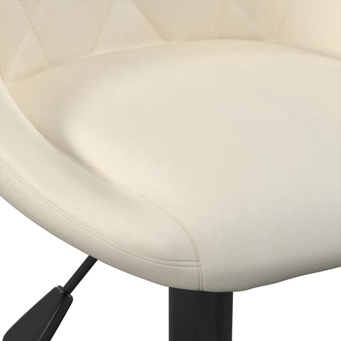 vidaXL Barhocker 2 Stk. Creme Samt