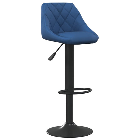 vidaXL Barhocker 2 Stk. Blau Samt