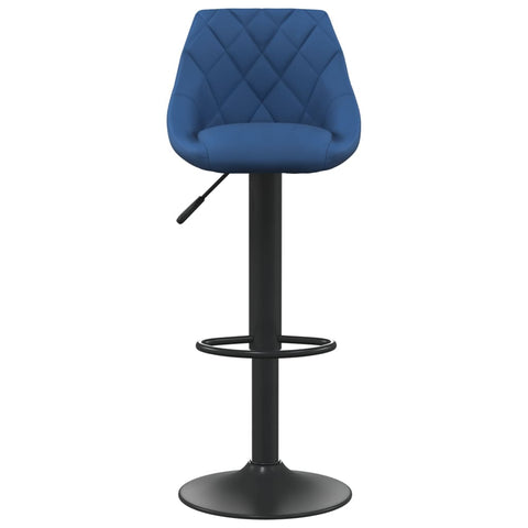 vidaXL Barhocker 2 Stk. Blau Samt