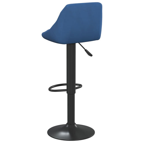 vidaXL Barhocker 2 Stk. Blau Samt