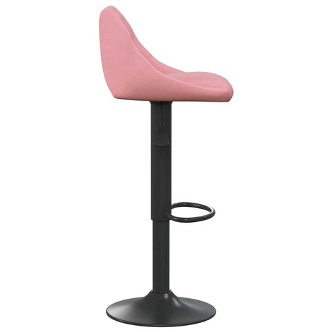 vidaXL Barhocker 2 Stk. Rosa Samt