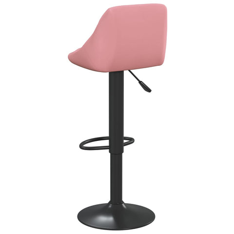 vidaXL Barhocker 2 Stk. Rosa Samt