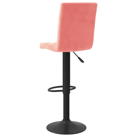 vidaXL Barhocker 2 Stk. Rosa Samt