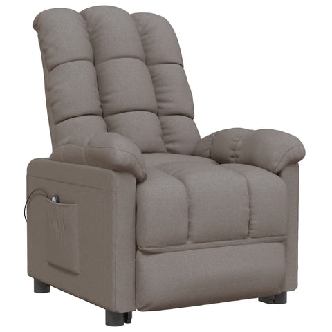 Relaxsessel Elektrisch Taupe Stoff