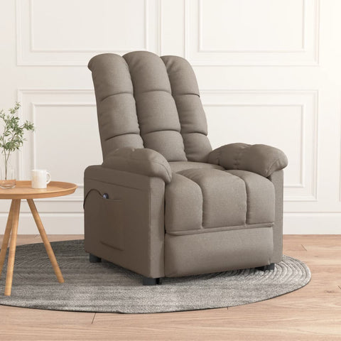 Relaxsessel Elektrisch Taupe Stoff