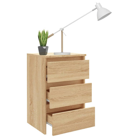 vidaXL Nachttisch Sonoma-Eiche 40x35x62,5 cm Holzwerkstoff