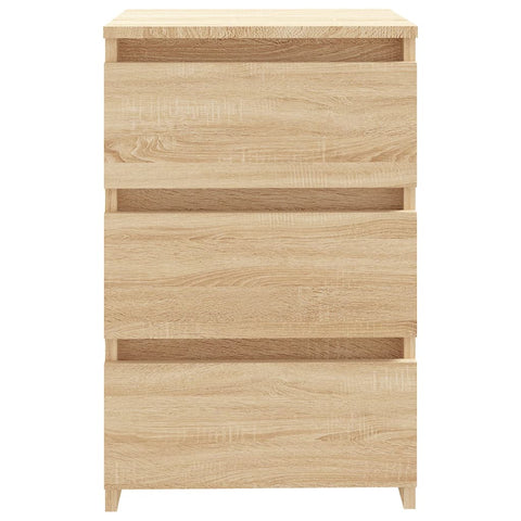 vidaXL Nachttische 2 Stk. Sonoma-Eiche 40x35x62,5 cm Holzwerkstoff