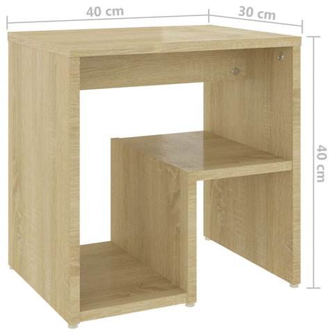 vidaXL Nachttisch Sonoma-Eiche 40x30x40 cm Holzwerkstoff