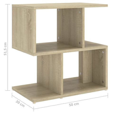 vidaXL Nachttisch Sonoma-Eiche 50x30x51,5 cm Holzwerkstoff