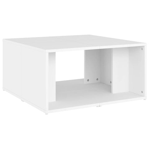 vidaXL Couchtische 4 Stk. Weiß 33x33x33 cm Holzwerkstoff