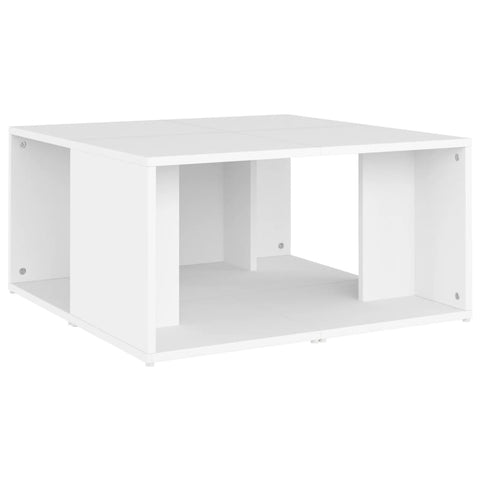 vidaXL Couchtische 4 Stk. Weiß 33x33x33 cm Holzwerkstoff