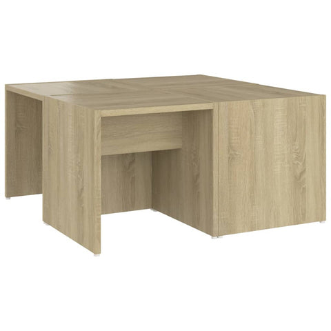 vidaXL Couchtische 4 Stk. Sonoma-Eiche 33x33x33 cm Holzwerkstoff