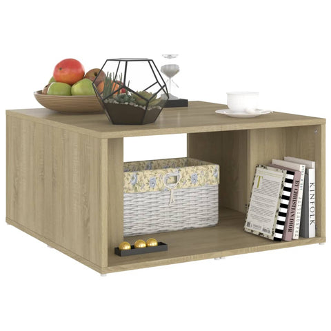 vidaXL Couchtische 4 Stk. Sonoma-Eiche 33x33x33 cm Holzwerkstoff