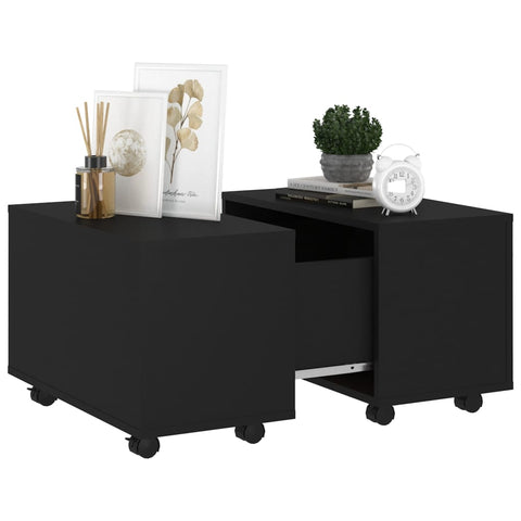 vidaXL Couchtisch Schwarz 60x60x38 cm Holzwerkstoff