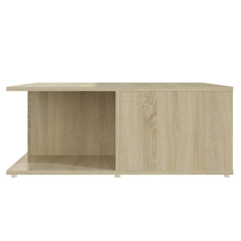 vidaXL Couchtisch Weiß und Sonoma-Eiche 80x80x31 cm Holzwerkstoff