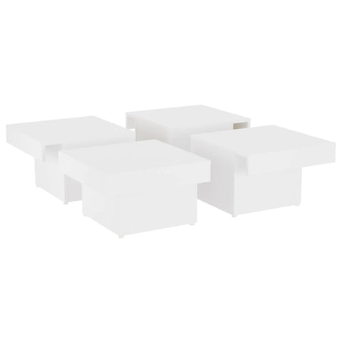 vidaXL Couchtisch Weiß 90x90x28 cm Holzwerkstoff