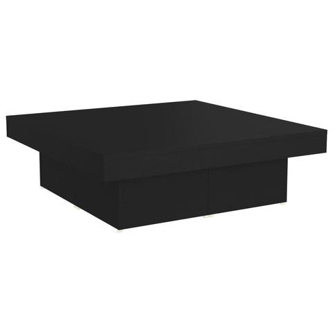 vidaXL Couchtisch Schwarz 90x90x28 cm Holzwerkstoff