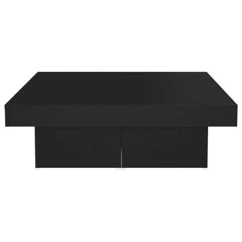 vidaXL Couchtisch Schwarz 90x90x28 cm Holzwerkstoff