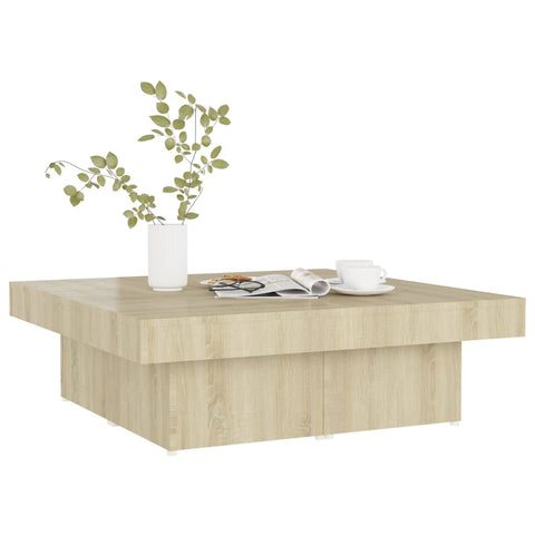 vidaXL Couchtisch Sonoma-Eiche 90x90x28 cm Holzwerkstoff