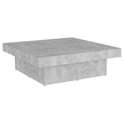 vidaXL Couchtisch Betongrau 90x90x28 cm Holzwerkstoff