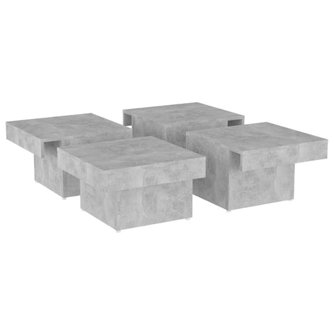 vidaXL Couchtisch Betongrau 90x90x28 cm Holzwerkstoff