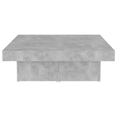 vidaXL Couchtisch Betongrau 90x90x28 cm Holzwerkstoff