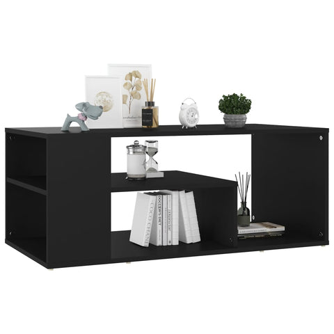 vidaXL Couchtisch Schwarz 100x50x40 cm Holzwerkstoff