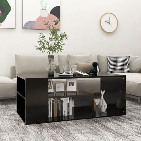 vidaXL Couchtisch Schwarz 100x50x40 cm Holzwerkstoff