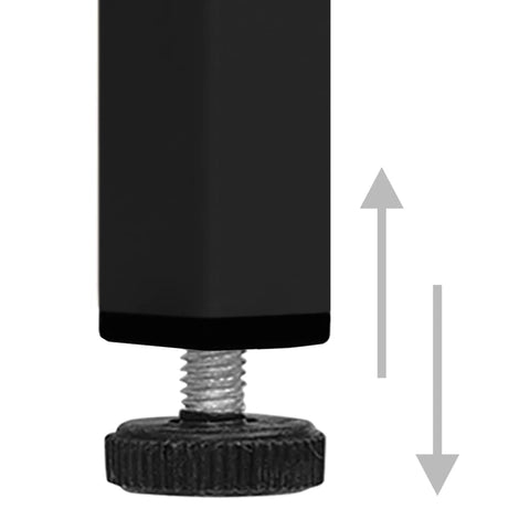 vidaXL Kommode Schwarz 80x35x101,5 cm Stahl