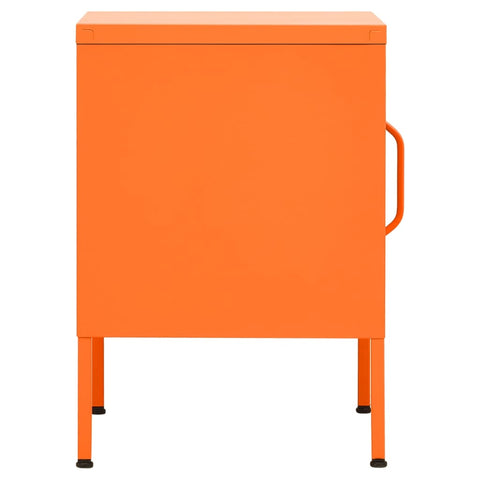 vidaXL Nachttisch Orange 35x35x51 cm Stahl