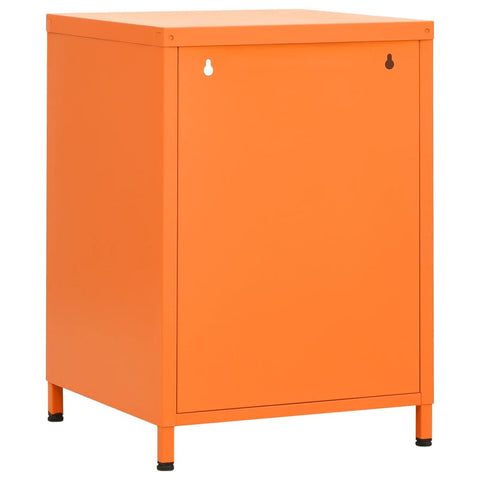 vidaXL Nachttisch Orange 35x35x51 cm Stahl