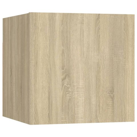 vidaXL Nachttische 2 Stk. Sonoma-Eiche 30,5x30x30 cm Holzwerkstoff