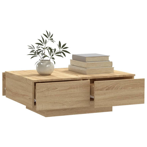 vidaXL Couchtisch Sonoma-Eiche 90x60x31 cm Holzwerkstoff