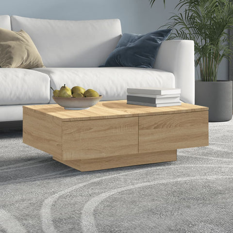 vidaXL Couchtisch Sonoma-Eiche 90x60x31 cm Holzwerkstoff