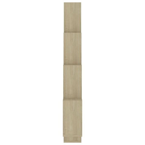 Würfelregal Sonoma-Eiche 90x15x119 cm Holzwerkstoff