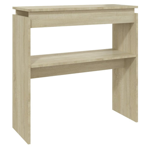 vidaXL Konsolentisch Sonoma-Eiche 80x30x80 cm Holzwerkstoff