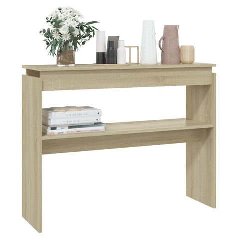 vidaXL Konsolentisch Sonoma-Eiche 102x30x80 cm Holzwerkstoff