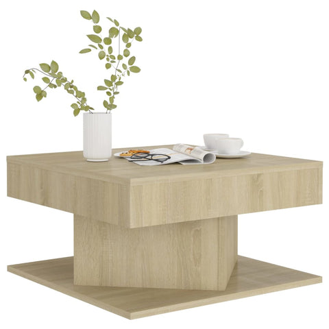 vidaXL Couchtisch Sonoma-Eiche 57x57x30 cm Holzwerkstoff