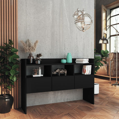 Sideboard Schwarz 105x30x70 cm Holzwerkstoff