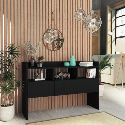 Sideboard Schwarz 105x30x70 cm Holzwerkstoff