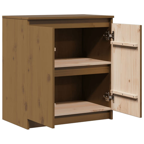 vidaXL Beistellschrank Honigbraun 60x36x65 cm Massivholz Kiefer