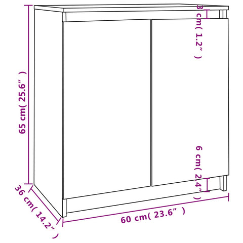 vidaXL Beistellschrank Honigbraun 60x36x65 cm Massivholz Kiefer