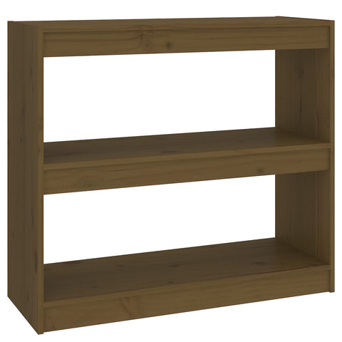 Bücherschrank/Raumteiler Honigbraun 80x30x71,5 cm Kiefernholz