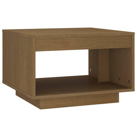 vidaXL Couchtisch Honigbraun 50x50x33,5 cm Massivholz Kiefer