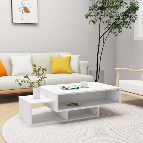 vidaXL Couchtisch Weiß 105x55x32 cm Holzwerkstoff