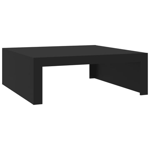 vidaXL Couchtisch Schwarz 100x100x35 cm Holzwerkstoff