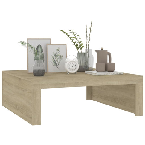 vidaXL Couchtisch Sonoma-Eiche 100x100x35 cm Holzwerkstoff